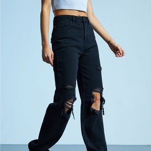 PacSun Black Ripped '90s Boyfriend Jeans